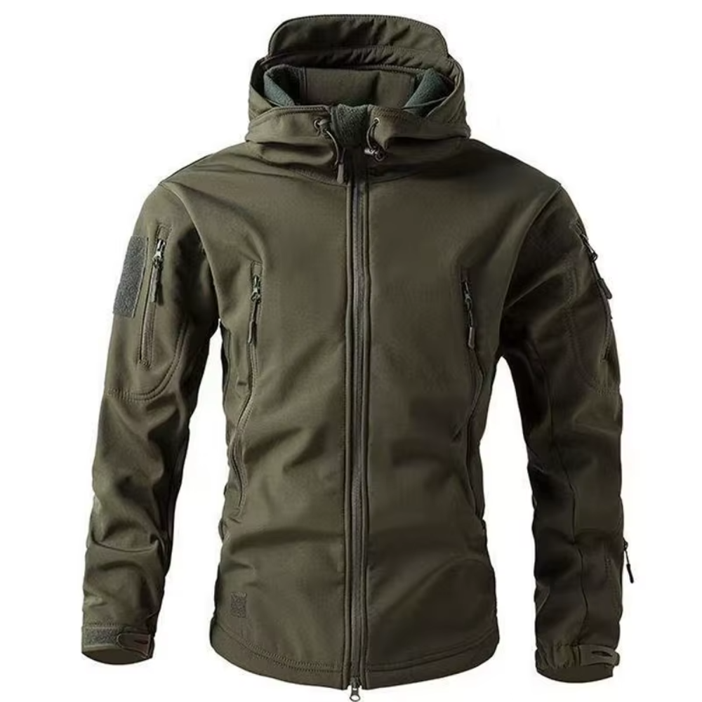 Teodoro Softshell Tactical Jack met Capuchon - Legergroen