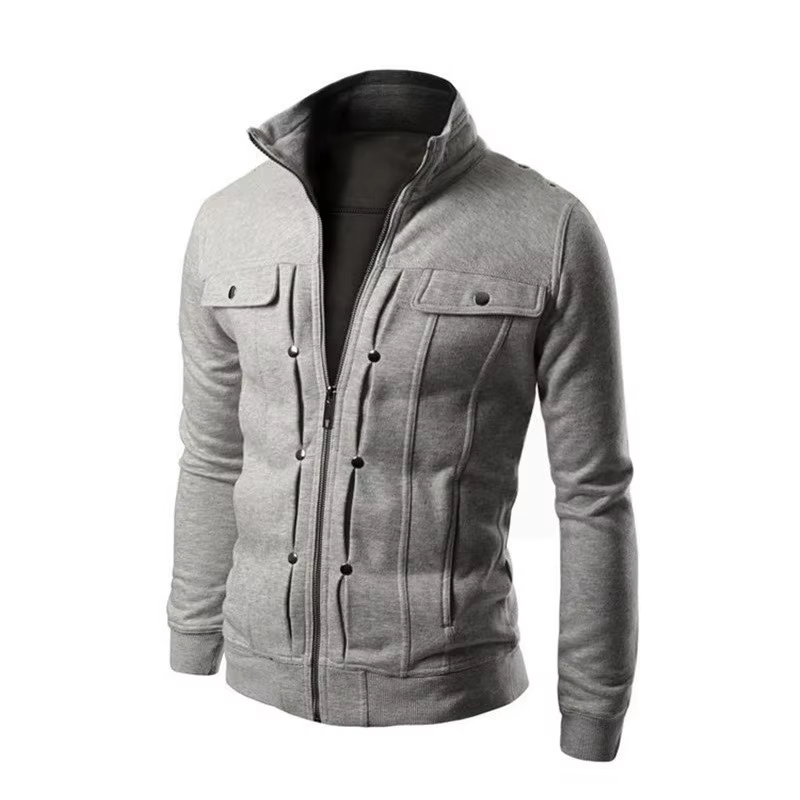 Fabio Katoenen Slim-Fit Jack - Grijs