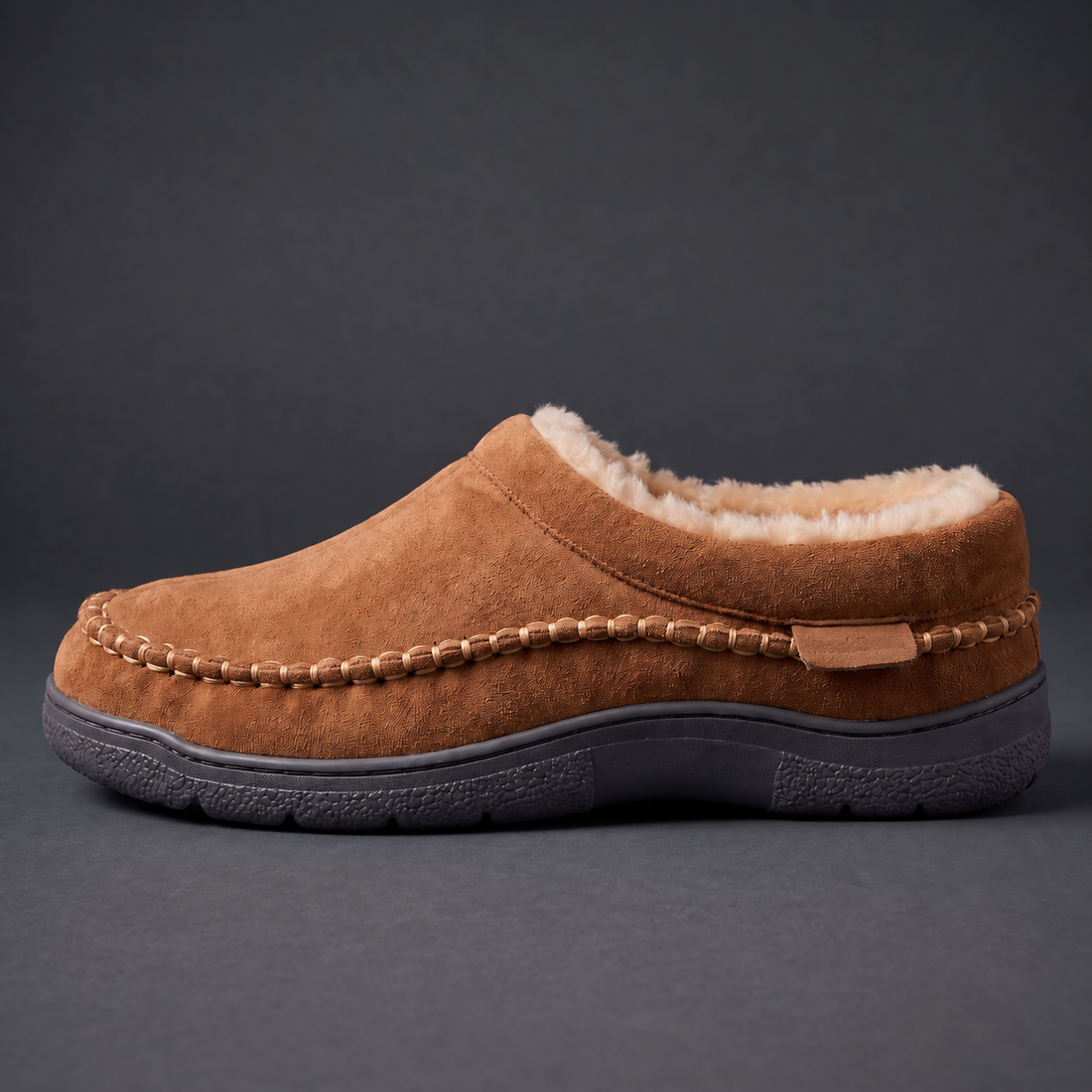 Nando Suède Pantoffels met Warme Voering