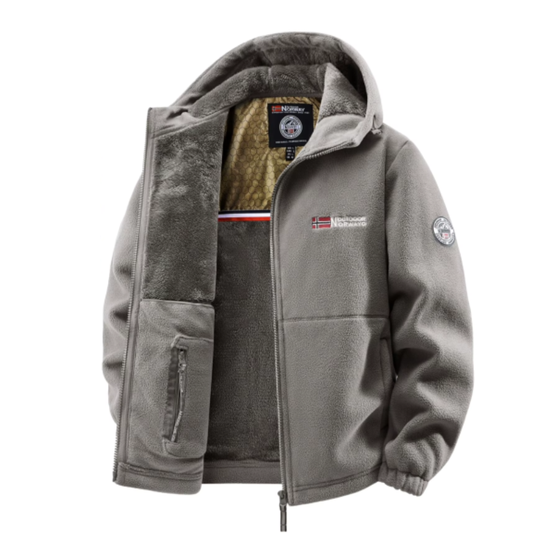 Gianni Fleece-gevoerde Jack met Capuchon