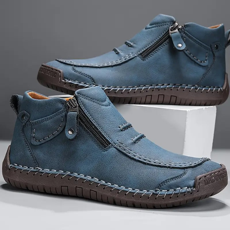 Oreste Kunstleren Herenschoenen met Rits