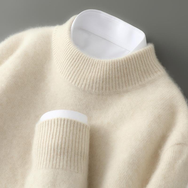 Piero Cashmere Trui met Opstaande Kraag