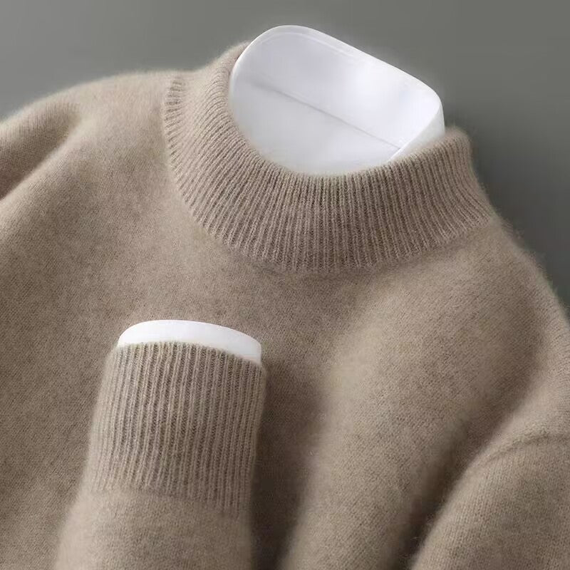 Piero Cashmere Trui met Opstaande Kraag