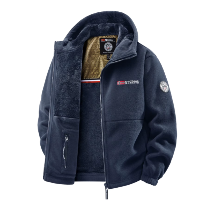 Gianni Fleece-gevoerde Jack met Capuchon
