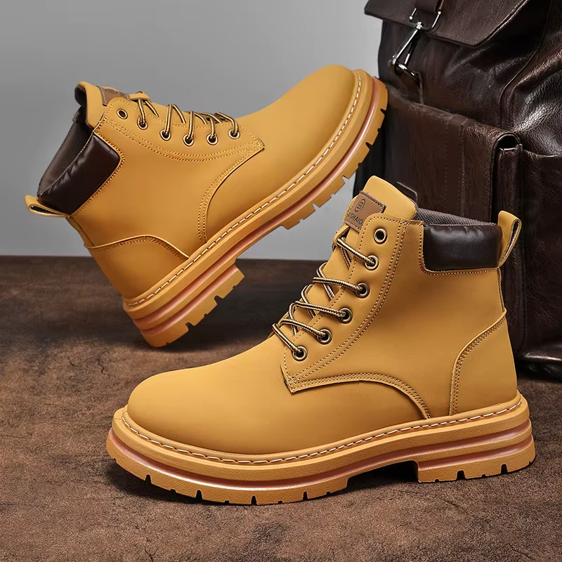 Ercole Hoge Veterschoenen met Profielzool