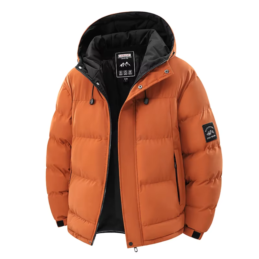 Lorenzo Gewatteerd Winterjack - Oranje