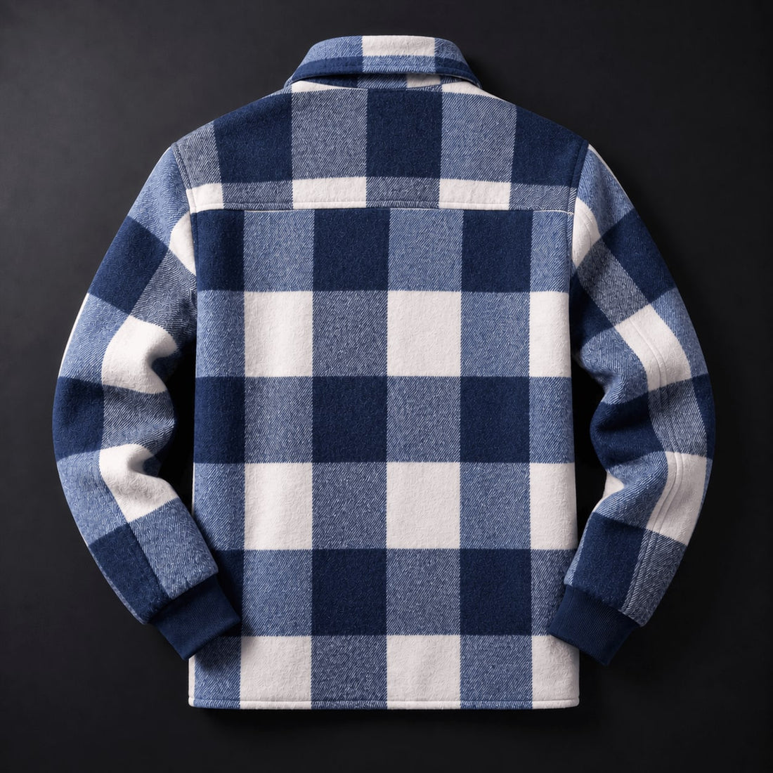 Fulvio Geruite Overshirt met Sherpavoering
