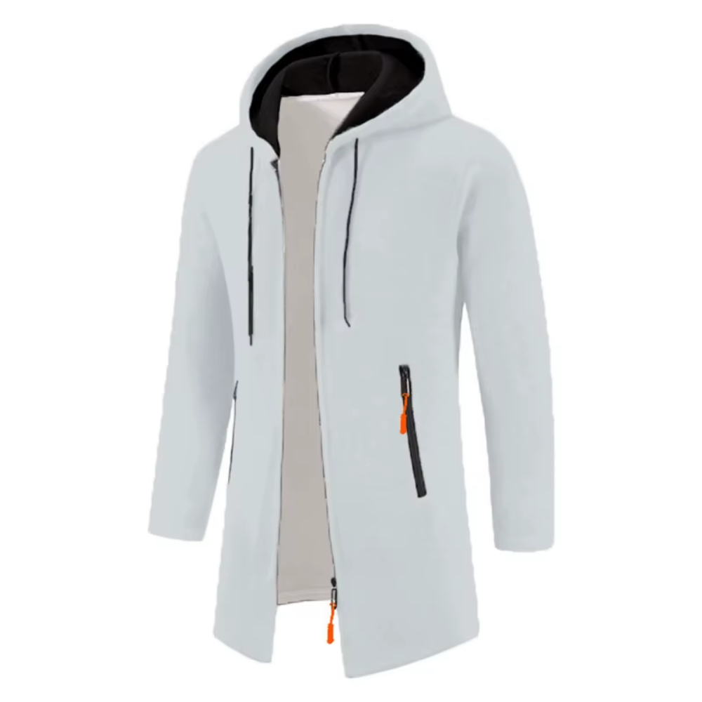 Nicolo Gebreid Vest met Capuchon - Wit