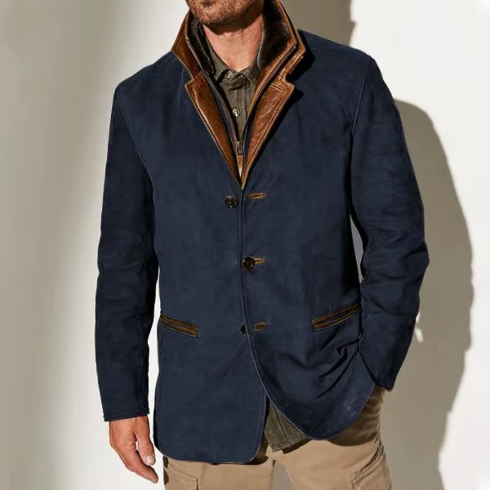 Gabriele Suède Blazer - Donkerblauw