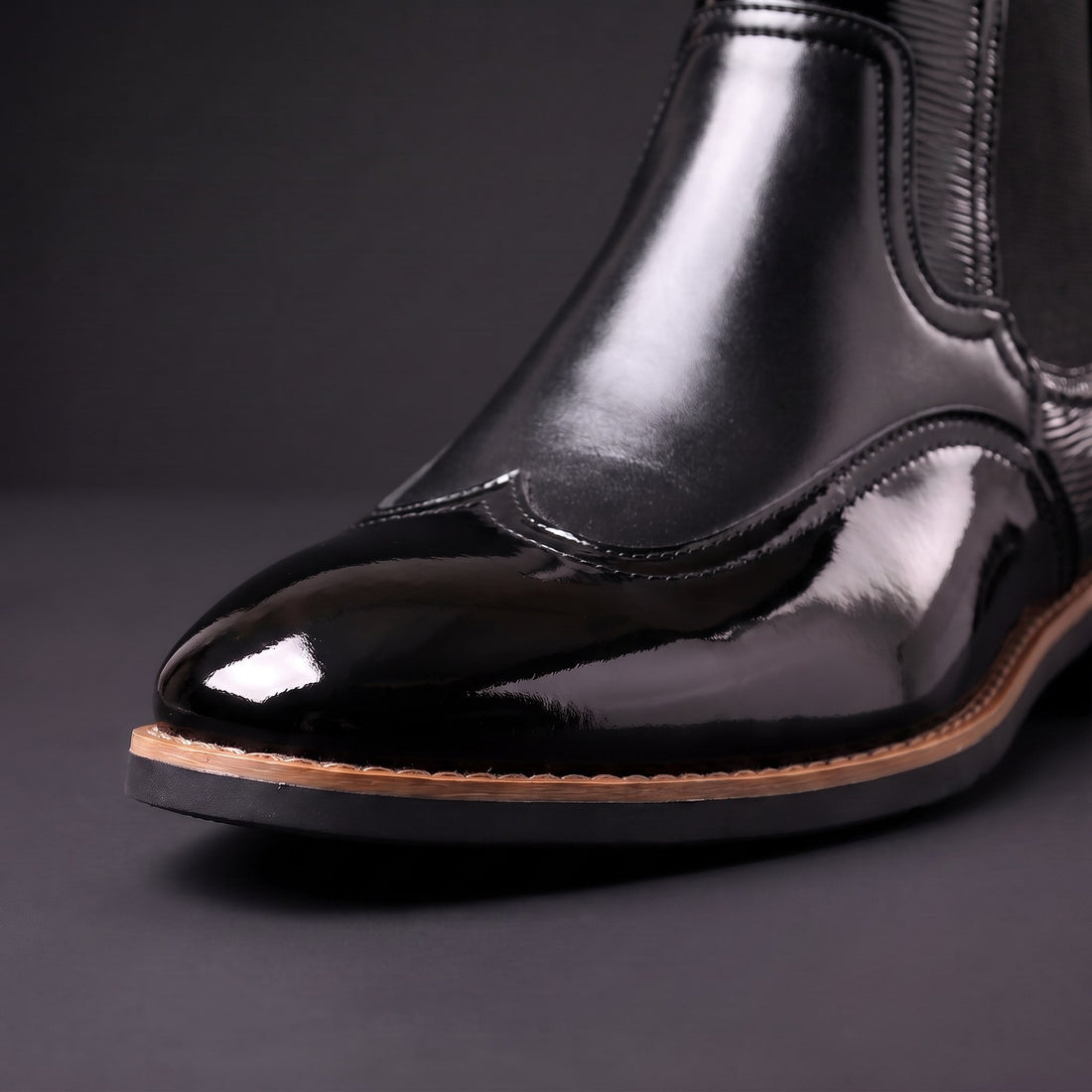 Emiliano Glanzend Kunstleren Chelsea Boots