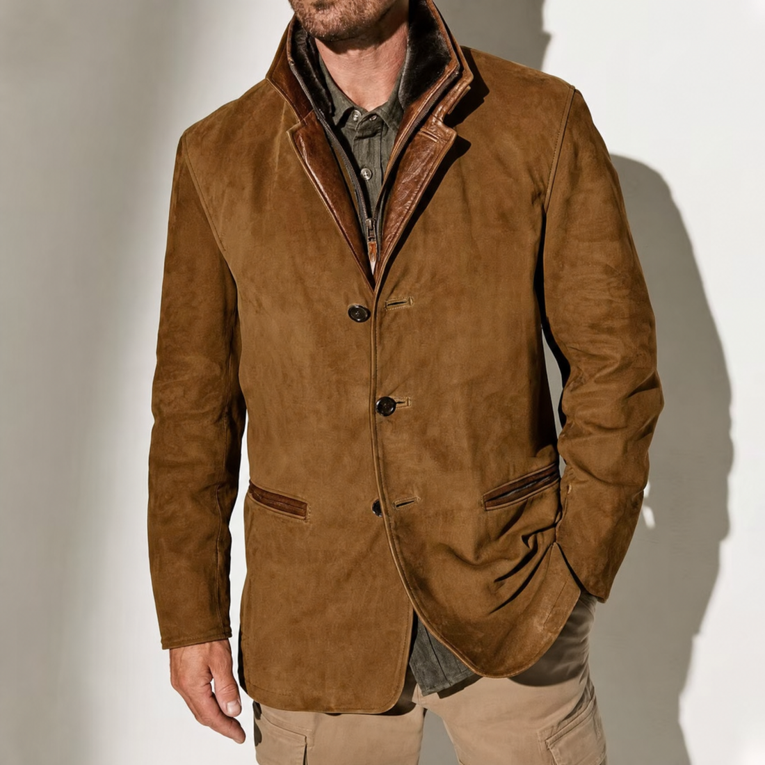 Gabriele Suède Blazer - Bruin