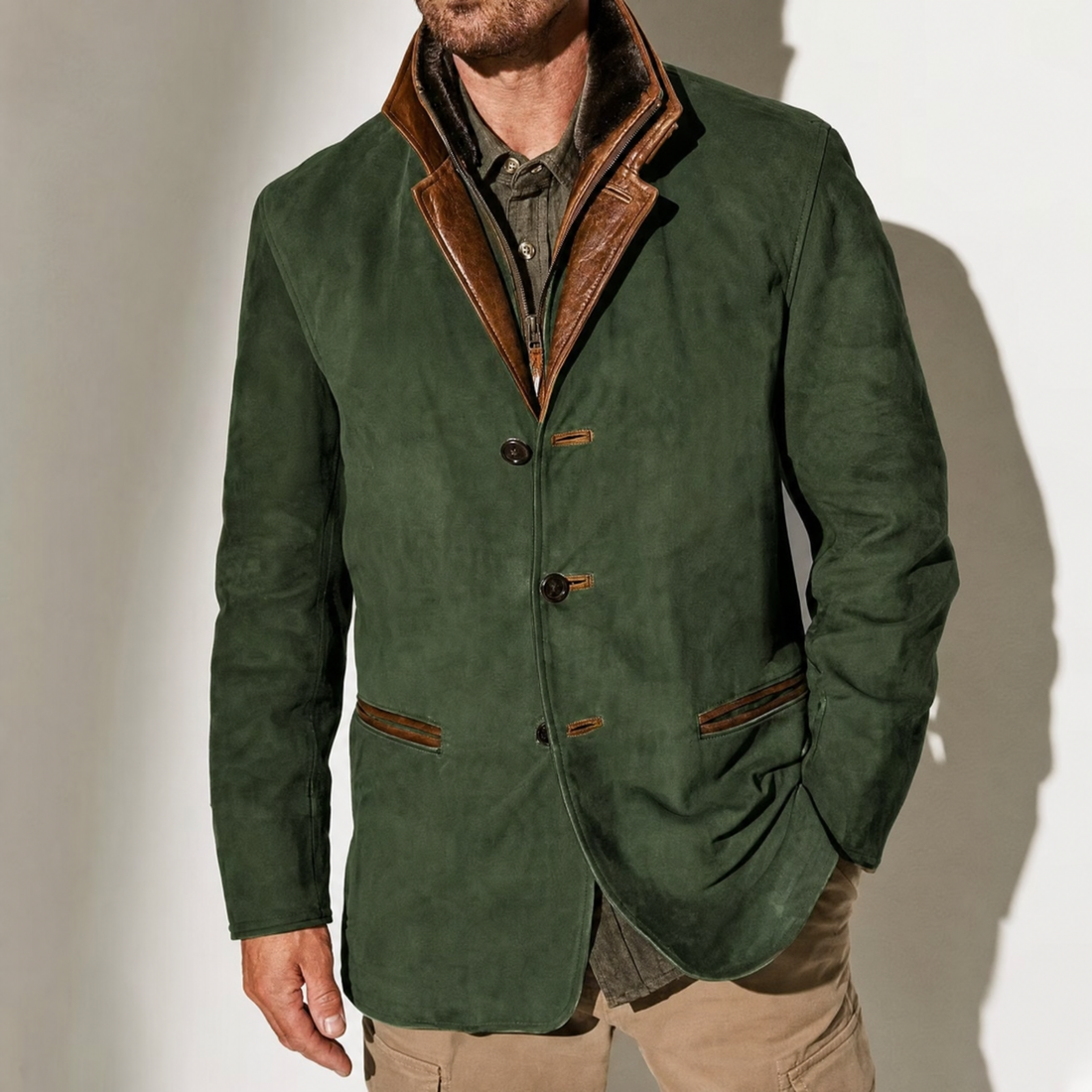 Gabriele Suède Blazer - Groen
