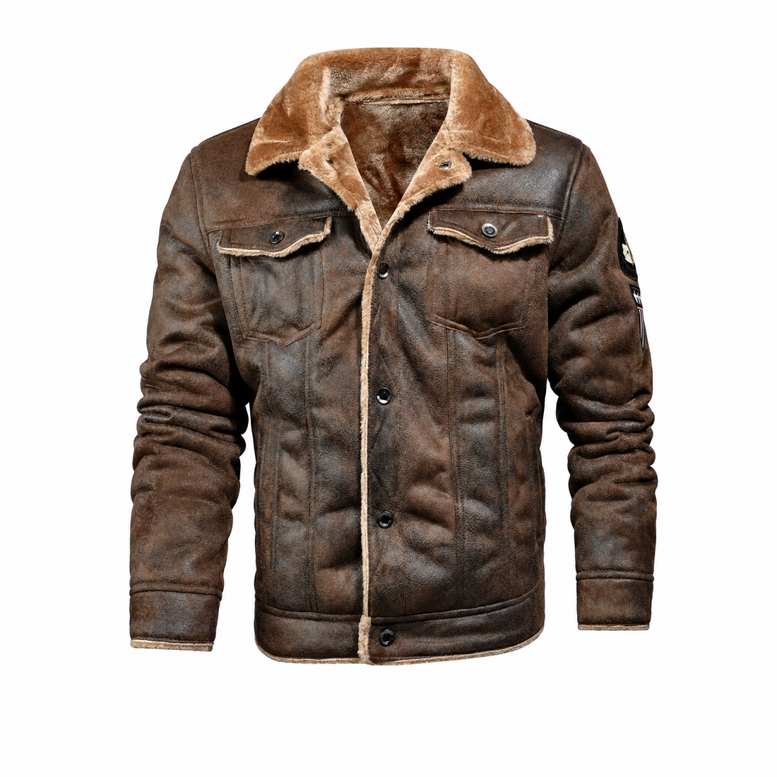 Savio Leren Trucker Jack met Sherpa Voering