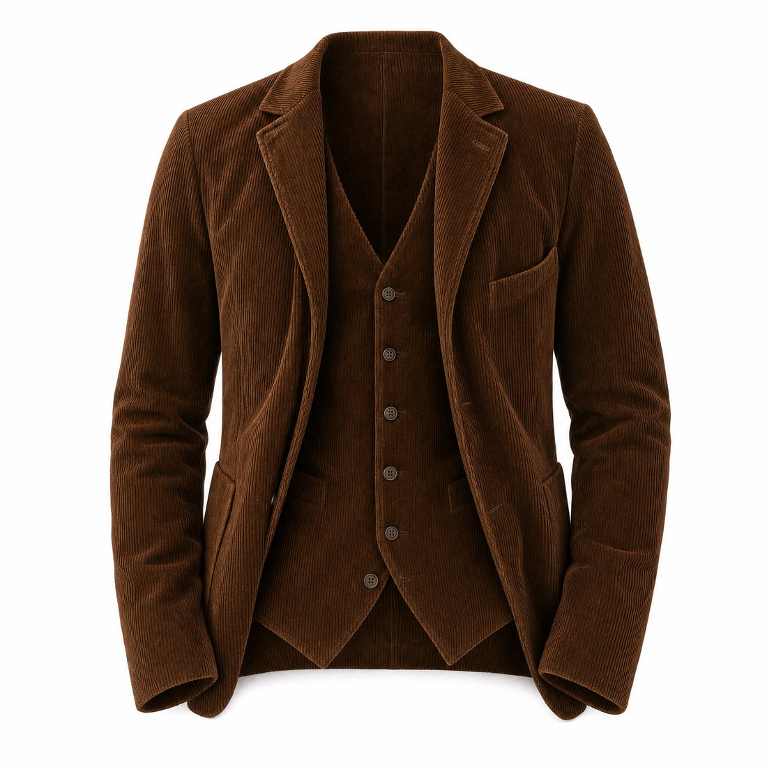 Gaetano Gebreide Blazer- en Vestset