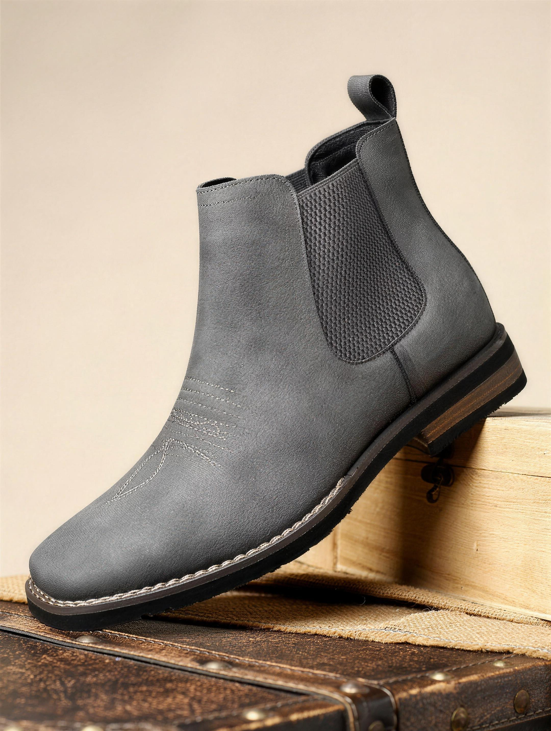 Brando Suède Chelsea Boots – Grijs