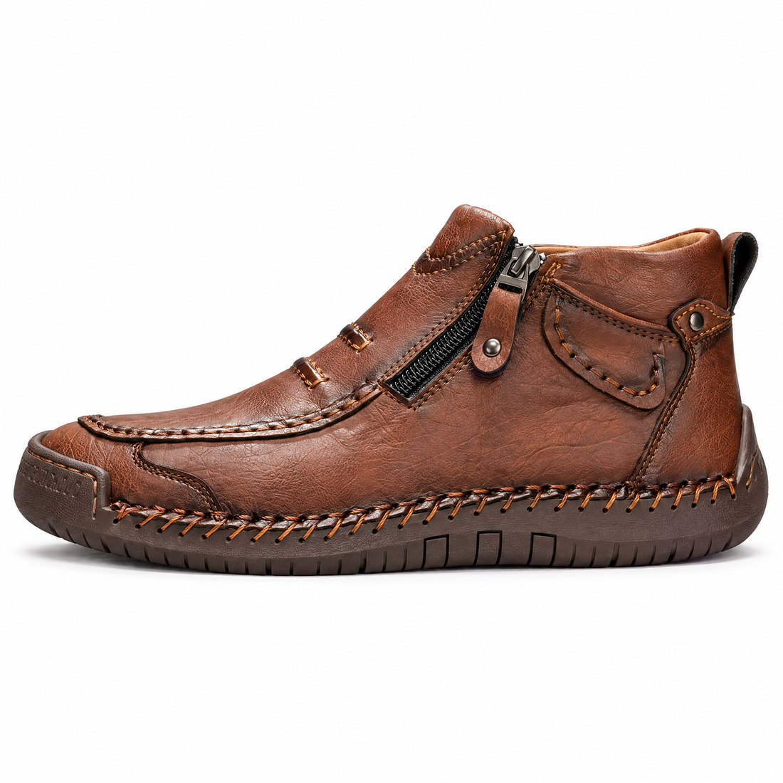 Oreste Kunstleren Herenschoenen met Rits