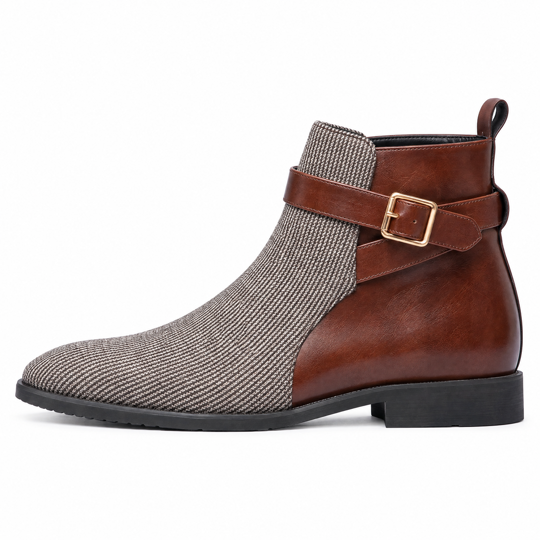 Remy Corduroy Enkellaarzen met Gesp