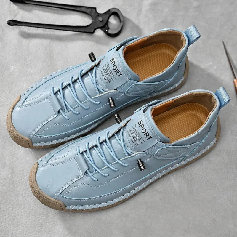 Ermanno Handgestikte Veterschoenen met Klittenband