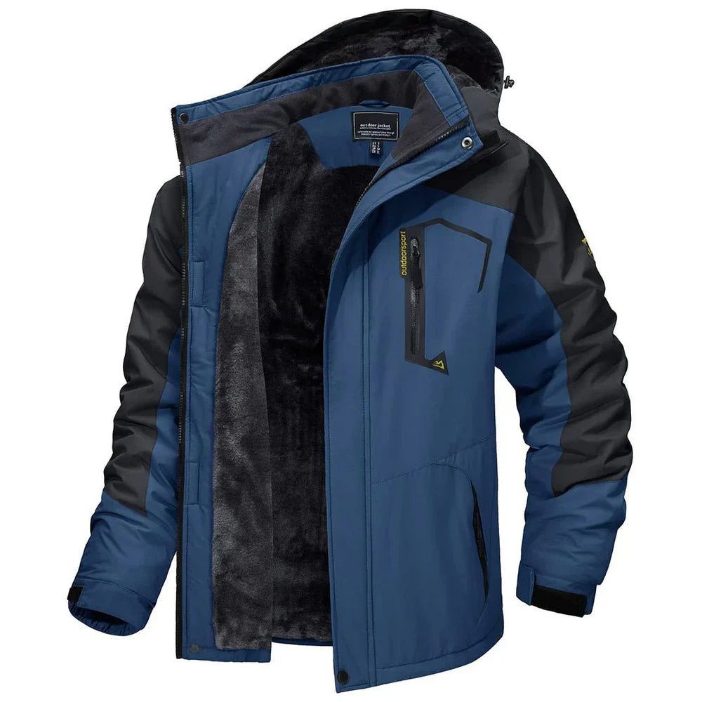 Nereo Gevoerde Outdoor Winterjas met Capuchon