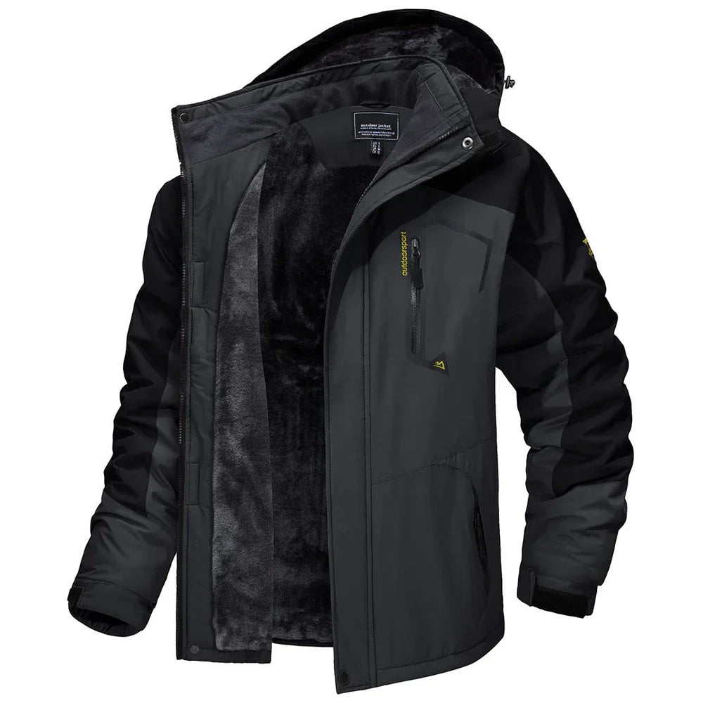 Nereo Gevoerde Outdoor Winterjas met Capuchon