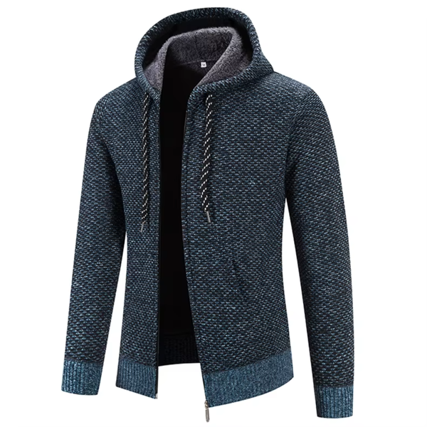 Orazio Gebreide Rits Hoodie
