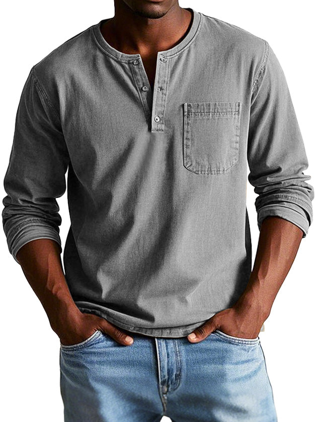 Maravé Henley Shirt – Stoer, Comfortabel & Tijdloos (1+1 GRATIS)