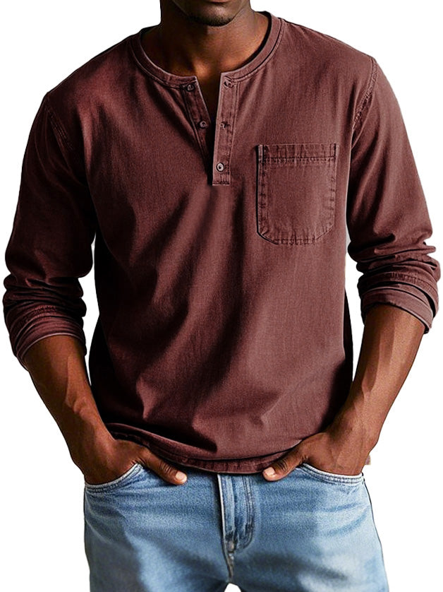 Maravé Henley Shirt – Stoer, Comfortabel & Tijdloos (1+1 GRATIS)