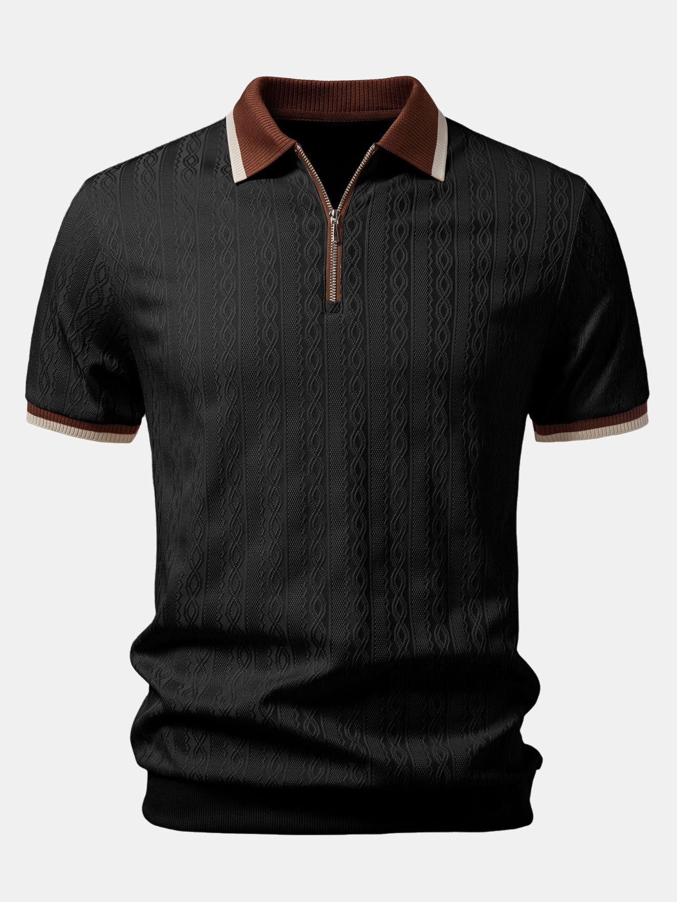Vittorio Structuur Polo – Premium & Comfortabel