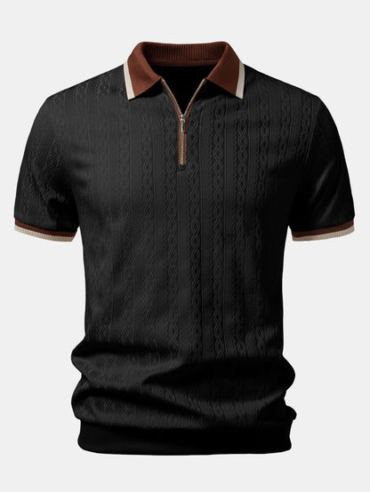Vittorio Structuur Polo – Premium & Comfortabel