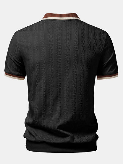Vittorio Structuur Polo – Premium & Comfortabel
