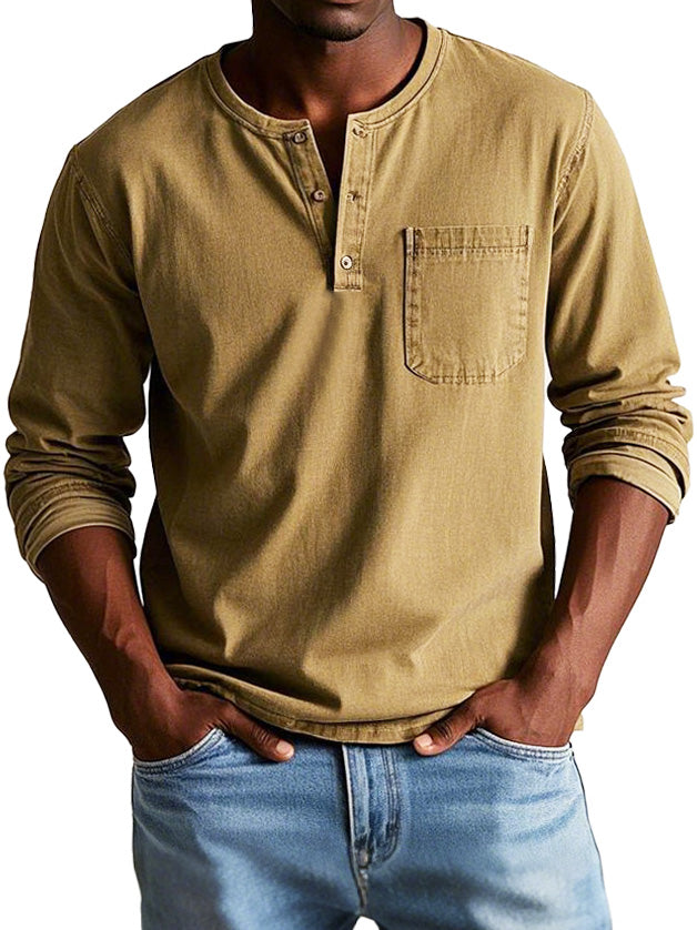 Maravé Henley Shirt – Stoer, Comfortabel & Tijdloos (1+1 GRATIS)