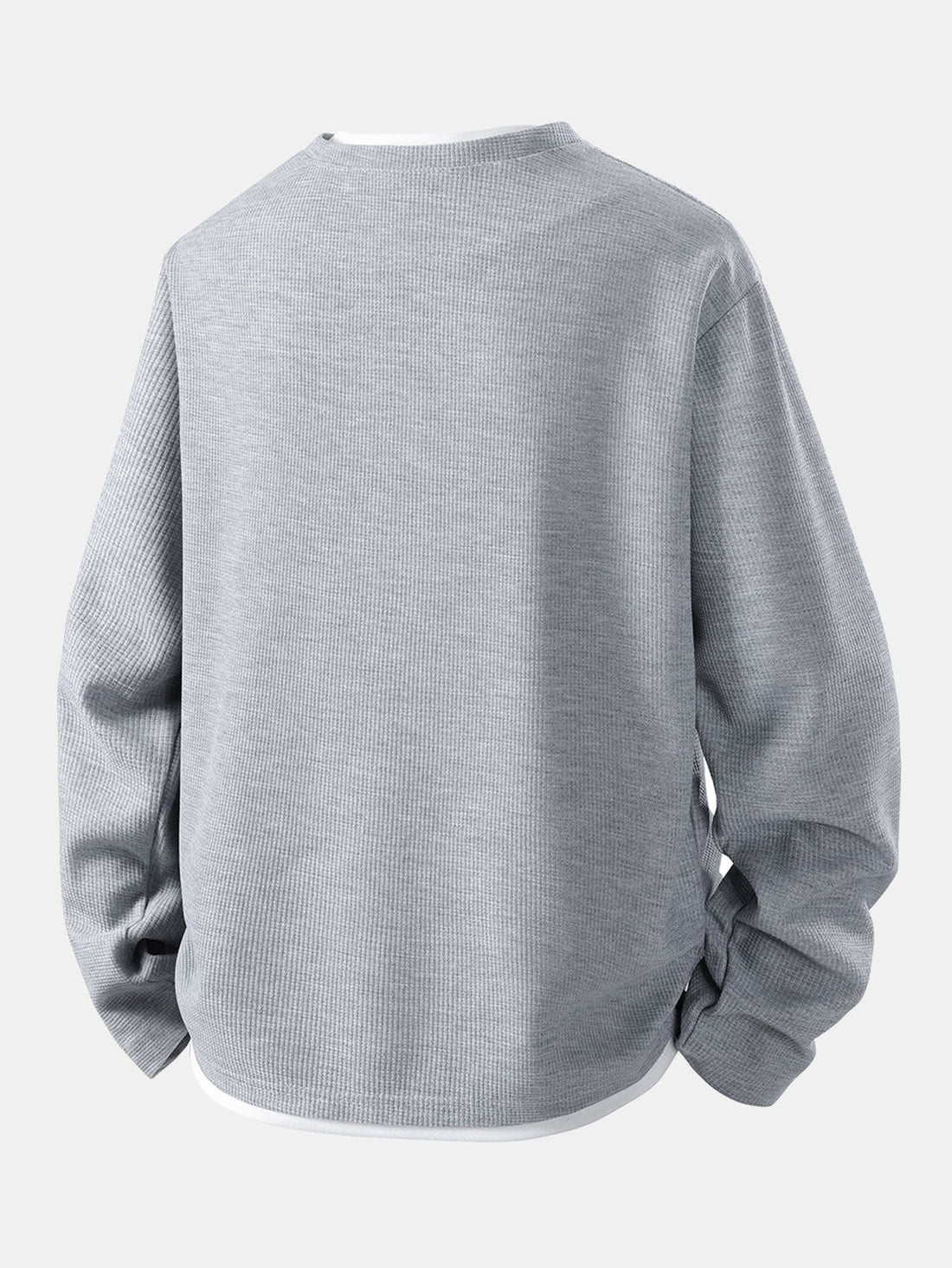 Luca Wafelgebreide Henleyshirt