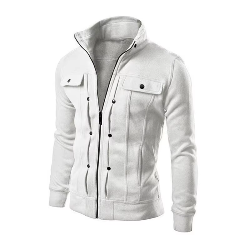 Fabio Katoenen Slim-Fit Jack - Wit