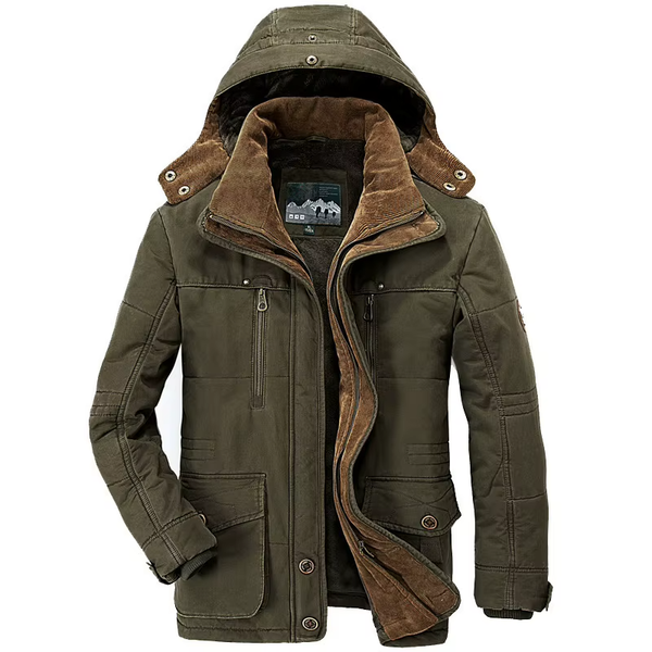 Romeo Katoenen Winterparka met Bontkraag