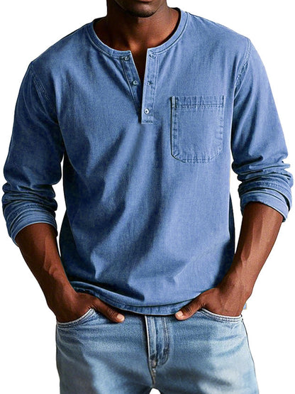 Maravé Henley Shirt – Stoer, Comfortabel & Tijdloos (1+1 GRATIS)