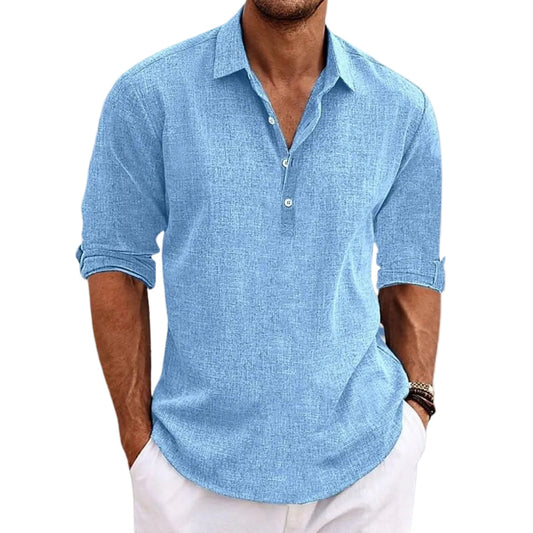 Lucenzo Linen Shirt – Lichtgewicht, Ademend & Moeiteloos Stijlvol