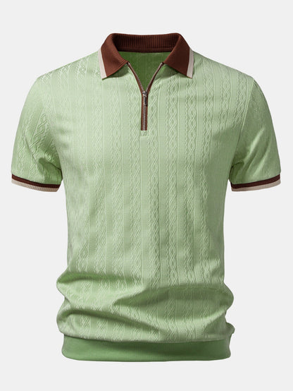 Vittorio Structuur Polo – Premium & Comfortabel