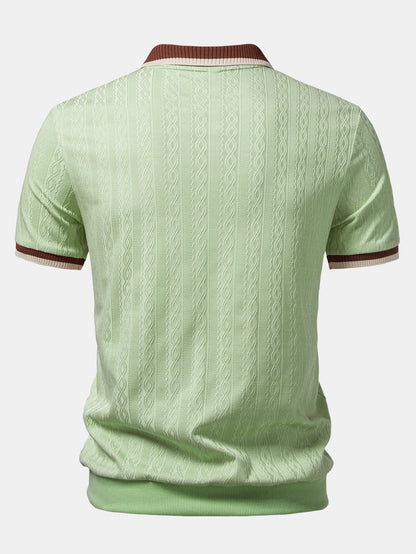 Vittorio Structuur Polo – Premium & Comfortabel