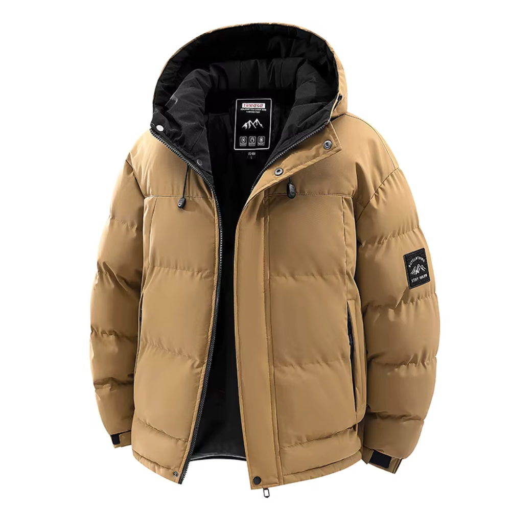 Lorenzo Gewatteerd Winterjack - Kaki