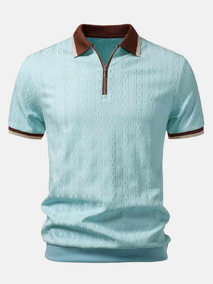 Vittorio Structuur Polo – Premium & Comfortabel