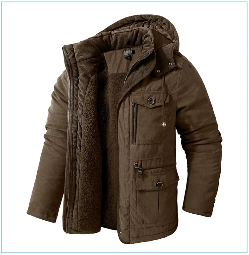 Fabrizio Gevoerde Winterparka - Bruin