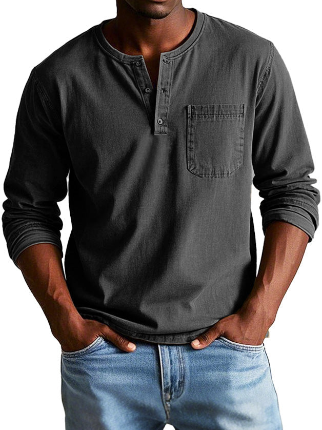 Maravé Henley Shirt – Stoer, Comfortabel & Tijdloos (1+1 GRATIS)
