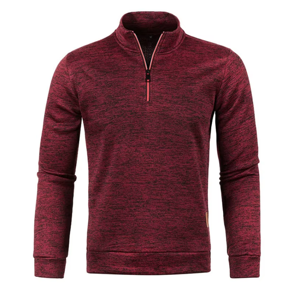 Guido Gemêleerde Halfzip Sweater