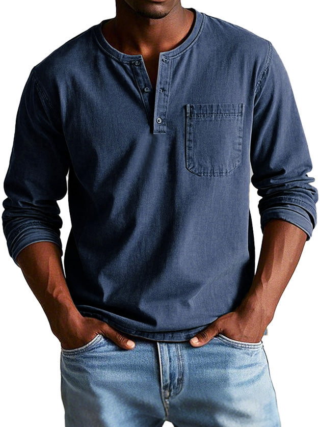 Maravé Henley Shirt – Stoer, Comfortabel & Tijdloos (1+1 GRATIS)