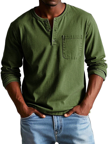 Maravé Henley Shirt – Stoer, Comfortabel & Tijdloos (1+1 GRATIS)