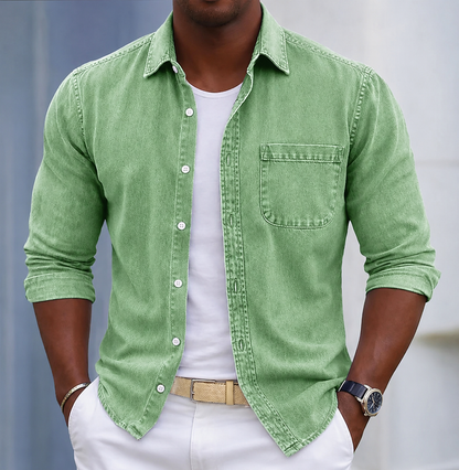 Marvino Denim Overhemd – Casual, Verzorgd & Tijdloos