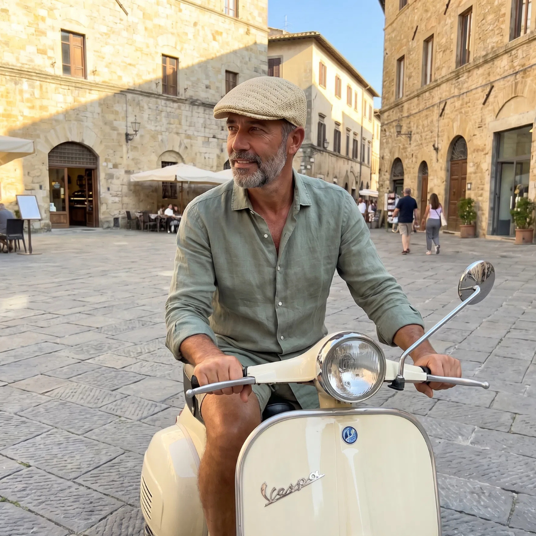 Giovanni Flat Cap – Tijdloos, Ademend & Italiaans Geïnspireerd