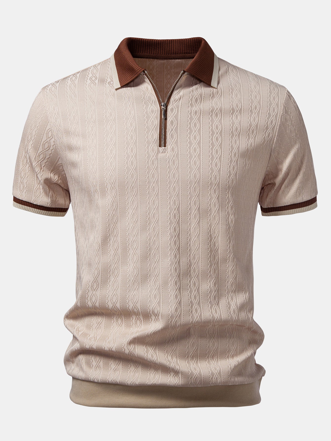 Vittorio Structuur Polo – Premium & Comfortabel