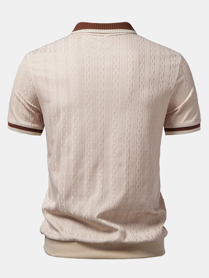 Vittorio Structuur Polo – Premium & Comfortabel