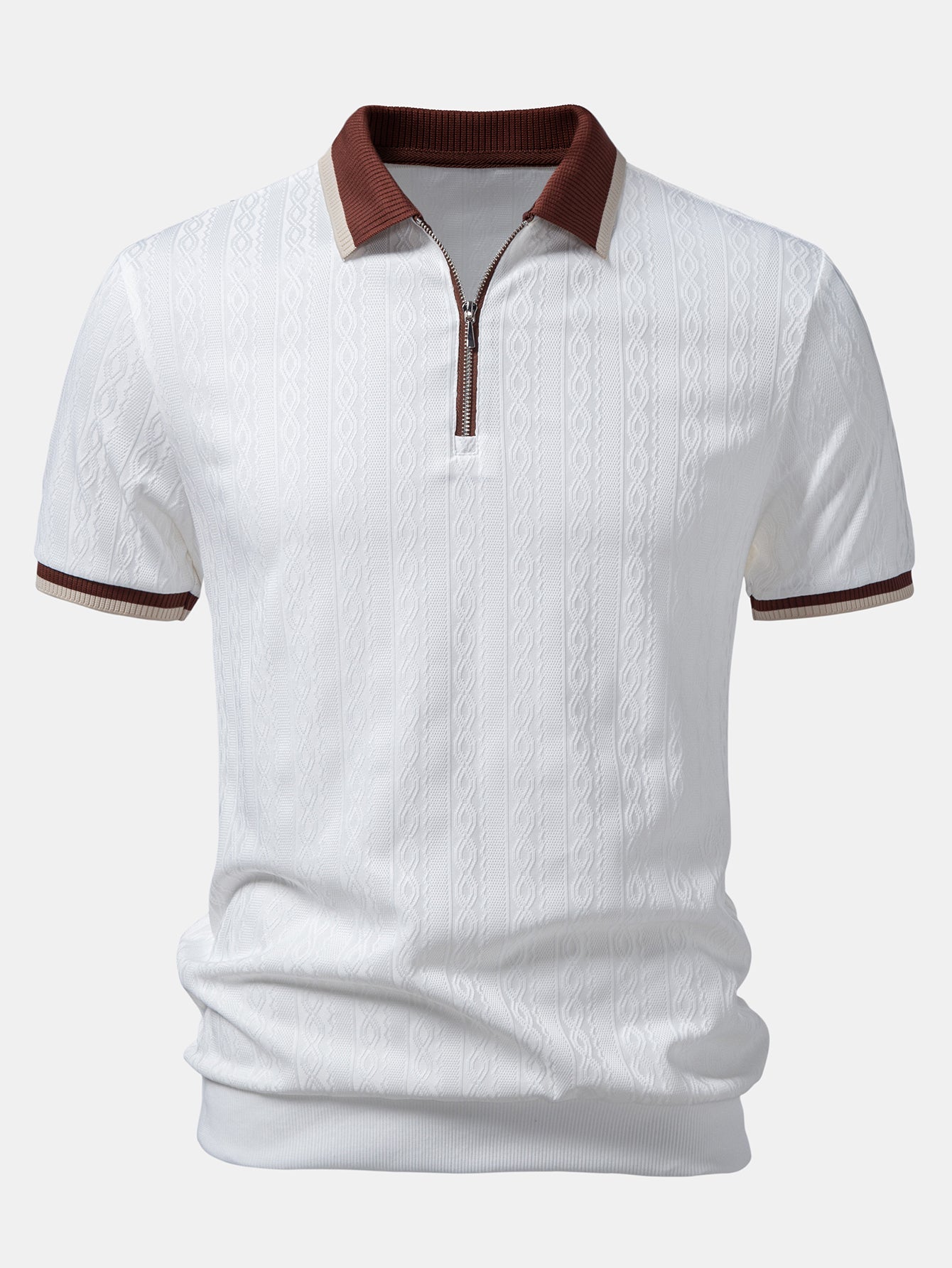 Vittorio Structuur Polo – Premium & Comfortabel